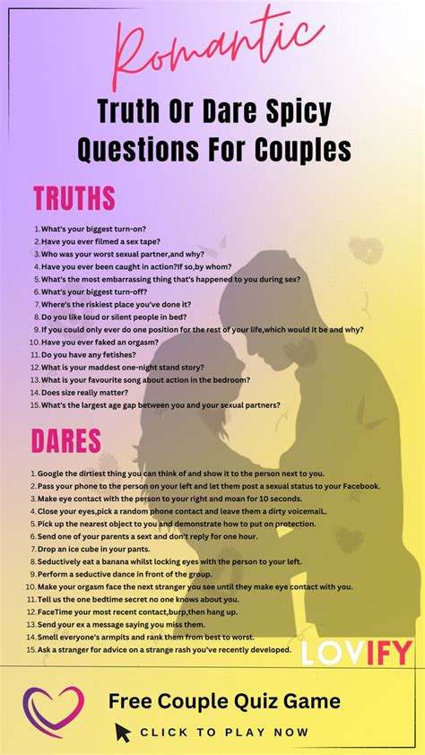 truth or dare questions romantic|Bold Truth or Dare Questions for Couples Thatll Revive the。